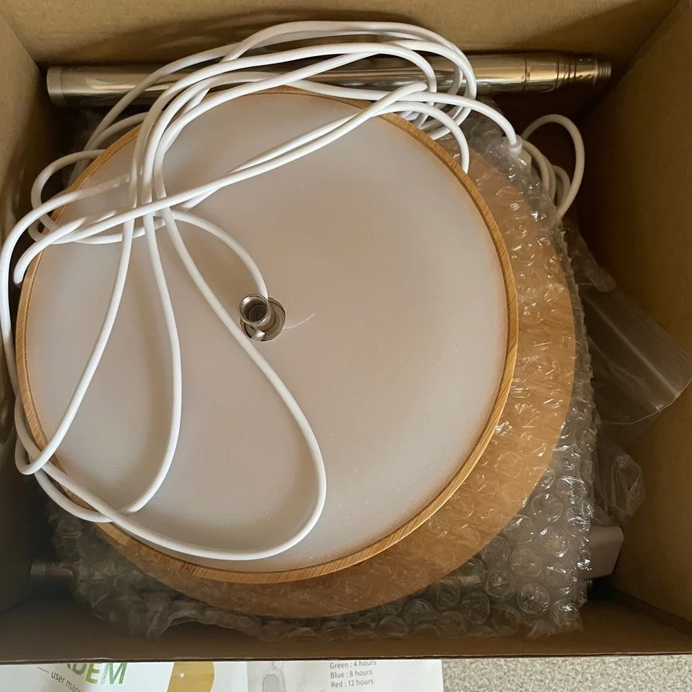 LORDEM Bamboo Halo Grow‎ Light Mini Plant Lamp USB LED with Timer